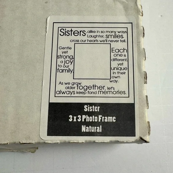 Natural wood picture frame 6 x 6 and picture is 3.5 x 3.5 - Picture 5 of 8